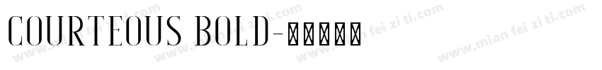 Courteous bold字体转换